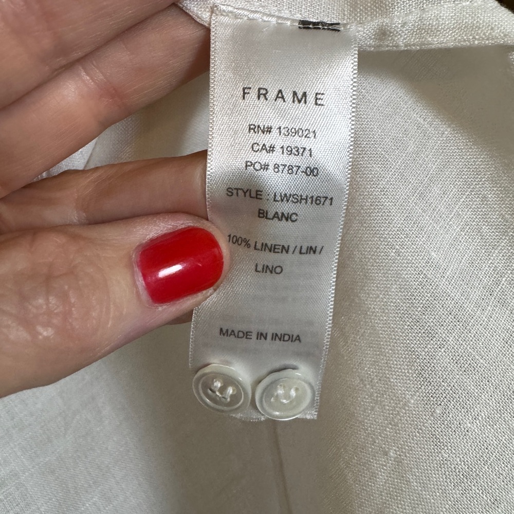 Frame Linen Camp Shirt - Picture 4 of 5
